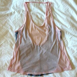 Lululemon Women’s Pink and Gray Printed Flowy Cami, Size 4